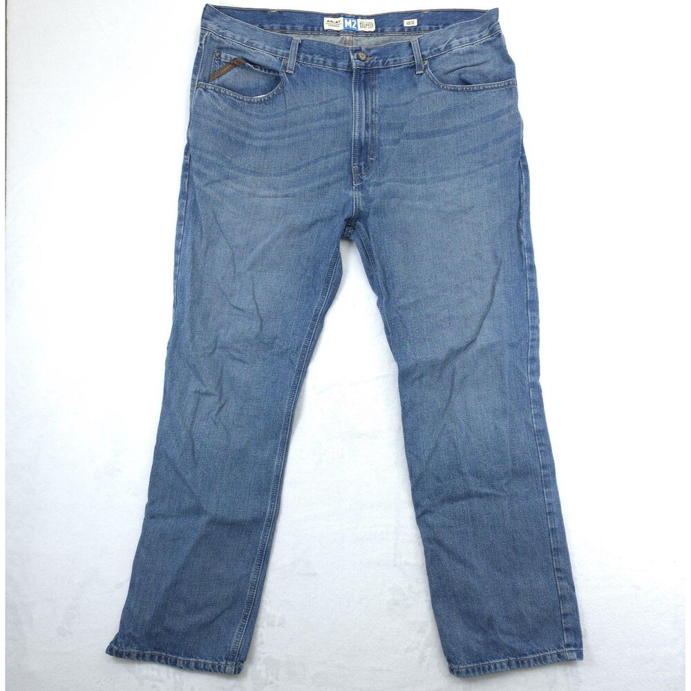 Ariat M2 Legacy Jeans Mens 40x32 (Actual 41x30) Relaxed Bootcut Blue Western